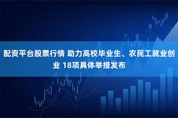配资平台股票行情 助力高校毕业生、农民工就业创业 18项具体举措发布